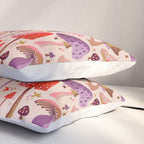 Mushroom Collection â Pink Pillow Sham Gallery Image 3