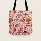 Mushroom Collection â Pink Tote Bag Gallery Image 1