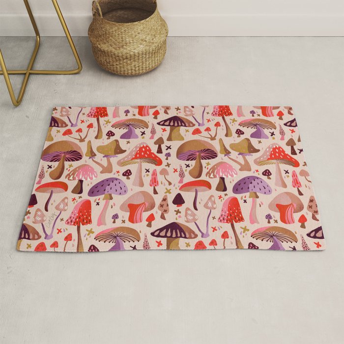 Mushroom Collection â Pink Rug Gallery Image 1