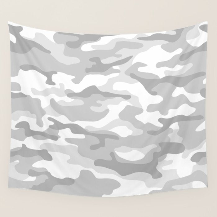 Snow Camo Wall Tapestry Gallery Image 4