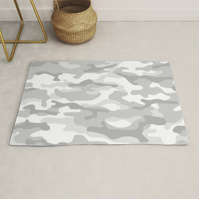 Snow Camo Rug Gallery Image 1