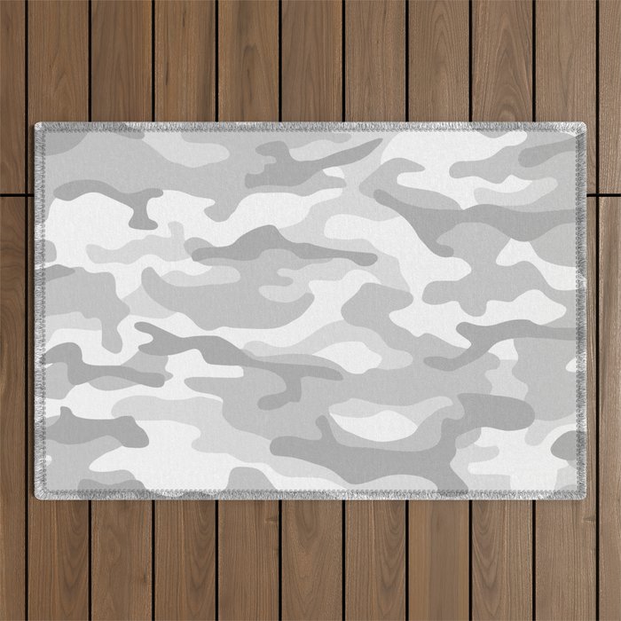 Snow Camo Outdoor Rug Gallery Image 1