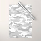 Snow Camo Wrapping Paper Gallery Image 1