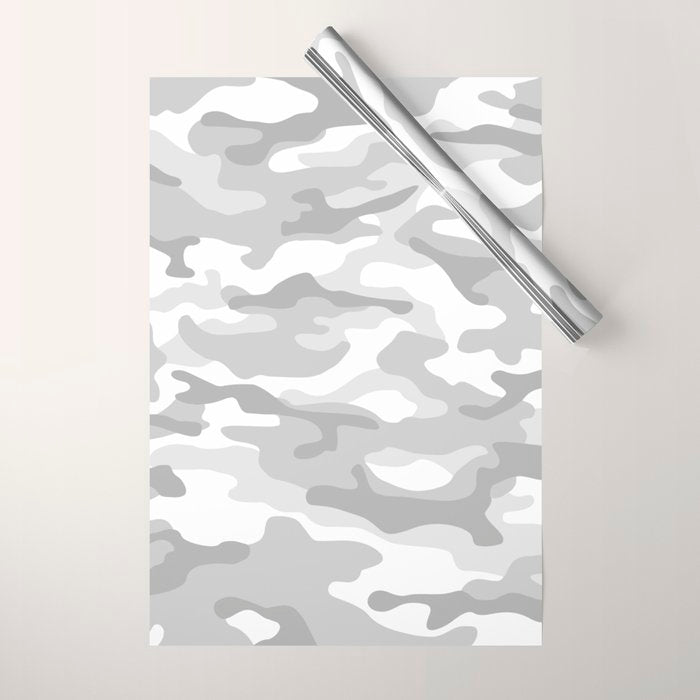Snow Camo Wrapping Paper Gallery Image 1