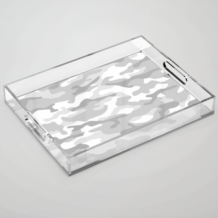 Snow Camo Acrylic Tray Gallery Image 1