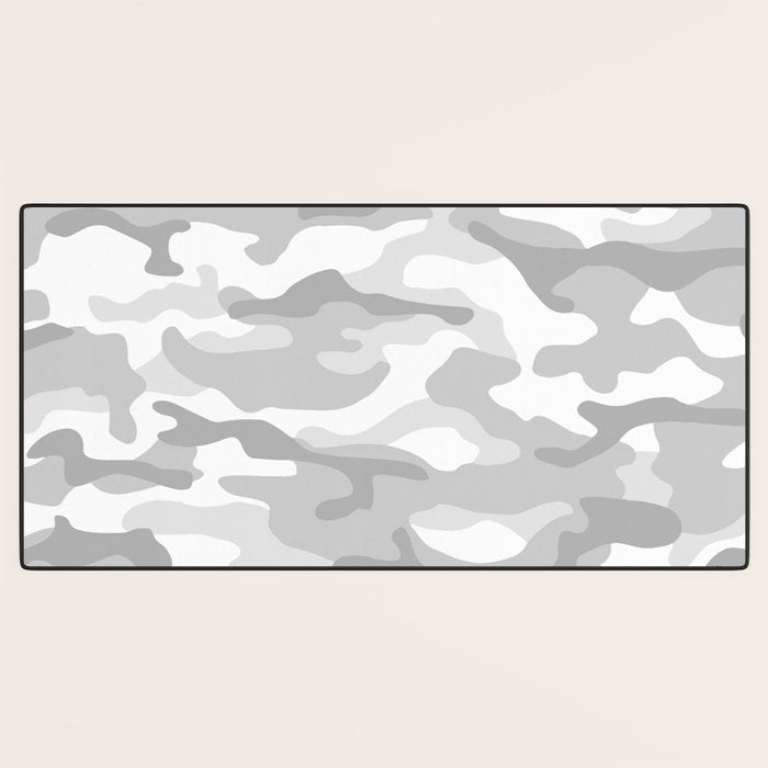 Snow Camo Desk Mat Gallery Image 3