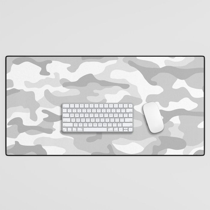 Snow Camo Desk Mat Gallery Image 1
