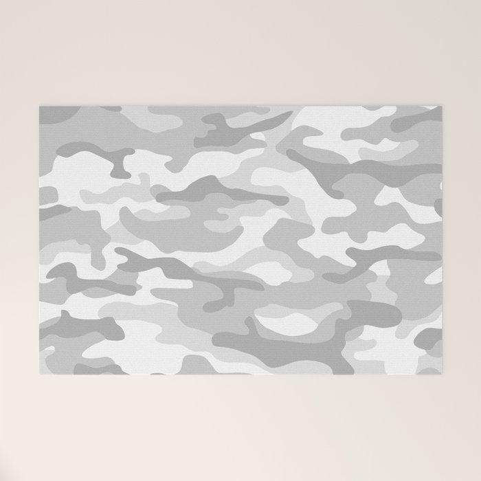 Snow Camo Welcome Mat Gallery Image 1