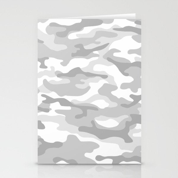 Snow Camo Stationery Card Gallery Image 2