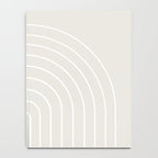 Minimal Arch II Natural Off White Modern Geometric Lines Notebook Gallery Image 4