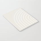 Minimal Arch II Natural Off White Modern Geometric Lines Notebook Gallery Image 3