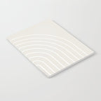 Minimal Arch II Natural Off White Modern Geometric Lines Notebook Gallery Image 2