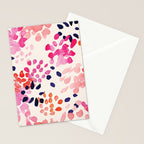 Flower abstract, watercolor floral pattern Stationery Card Gallery Image 2