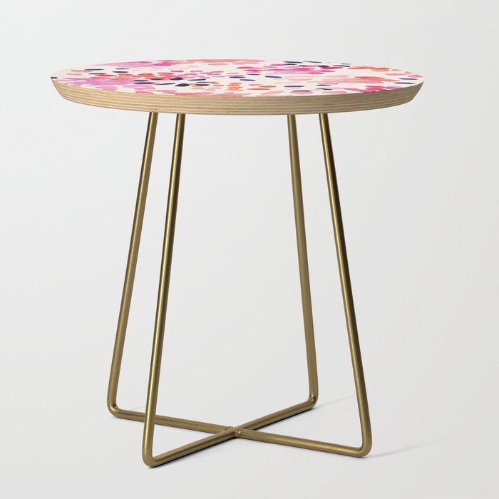 Flower abstract, watercolor floral pattern Side Table Gallery Image 1