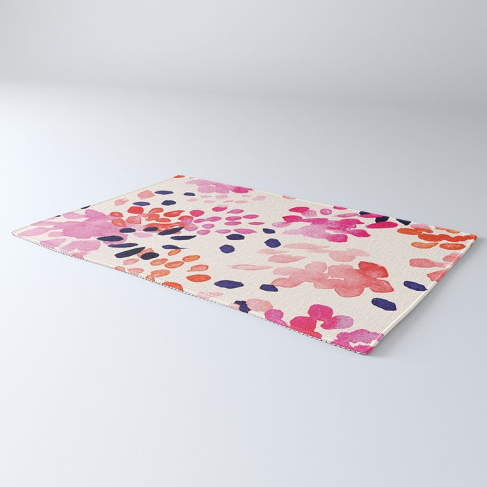 Flower abstract, watercolor floral pattern Rug Gallery Image 3