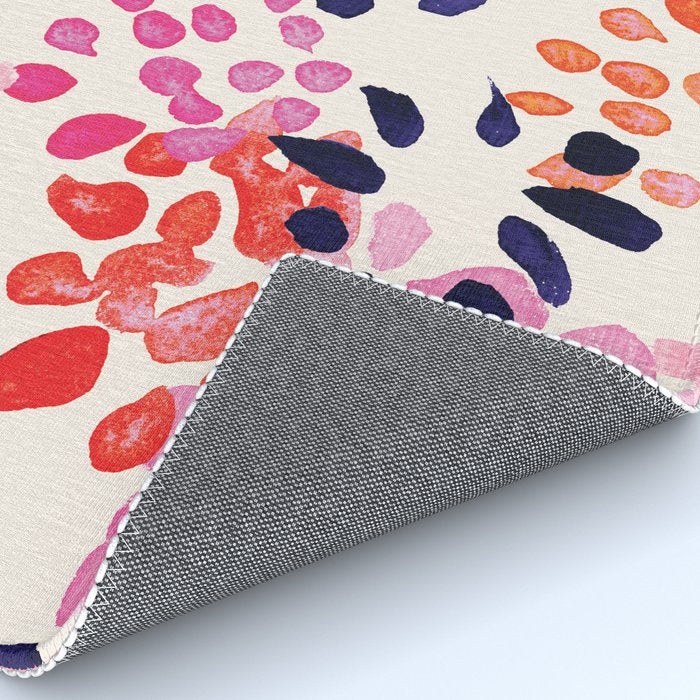 Flower abstract, watercolor floral pattern Rug Gallery Image 4
