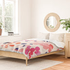 Flower abstract, watercolor floral pattern Duvet Cover Gallery Image 2