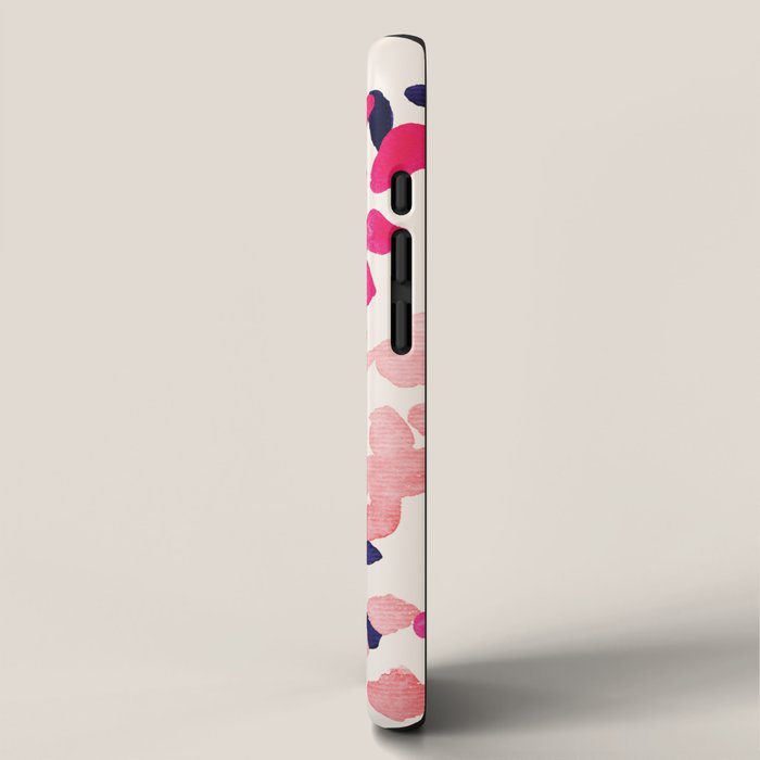 Flower abstract, watercolor floral pattern iPhone Case Gallery Image 2