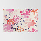 Flower abstract, watercolor floral pattern Rug Gallery Image 2