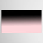 Modern abstract elegant black blush pink gradient pattern Tablecloth Gallery Image 2