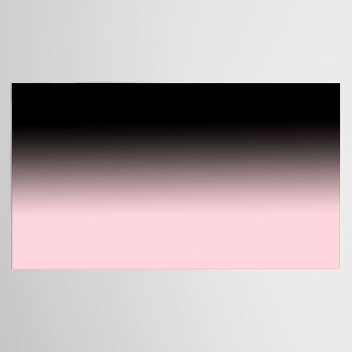 Modern abstract elegant black blush pink gradient pattern Tablecloth Gallery Image 2