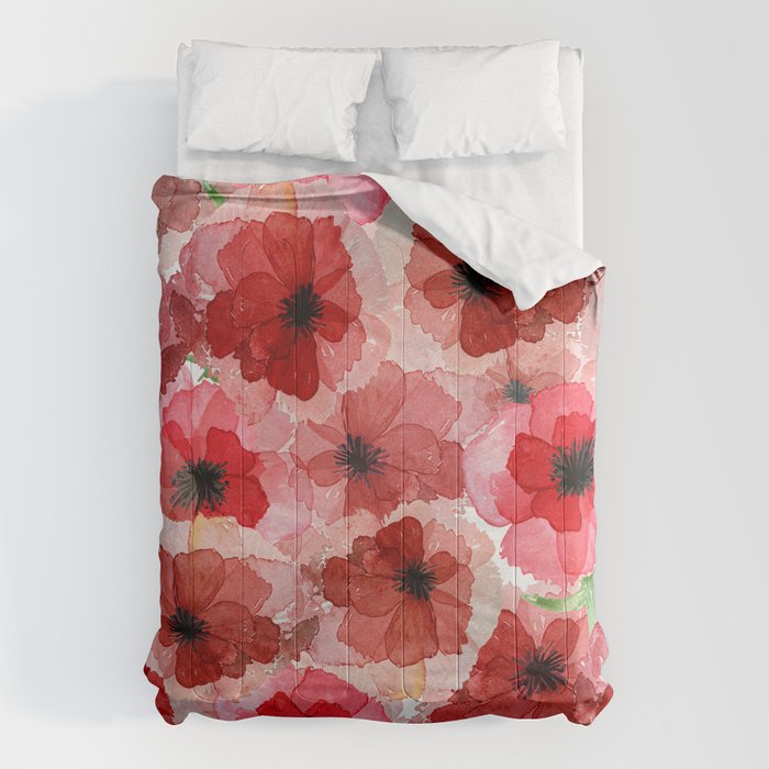 Pressed Poppy Blossom Pattern Comforter Gallery Image 6