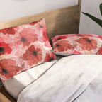 Pressed Poppy Blossom Pattern Pillow Sham Gallery Image 2