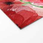Pressed Poppy Blossom Pattern Welcome Mat Gallery Image 2