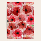 Pressed Poppy Blossom Pattern Poster Gallery Image 4