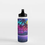 Radiant Sunset Synthwave Water Bottle Gallery Image 3