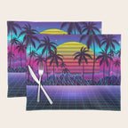 Radiant Sunset Synthwave Placemat Gallery Image 1