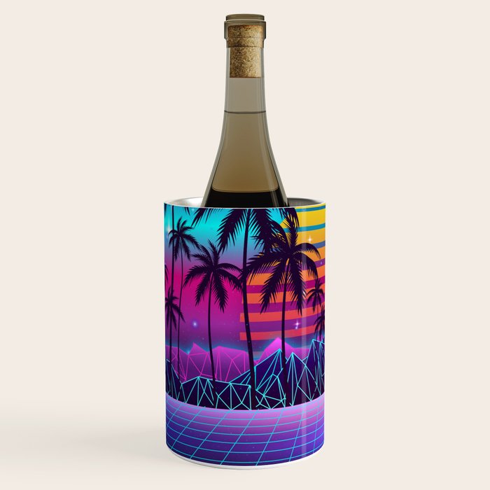 Radiant Sunset Synthwave Wine Chiller Gallery Image 2