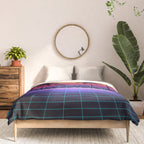 Radiant Sunset Synthwave Comforter Gallery Image 3