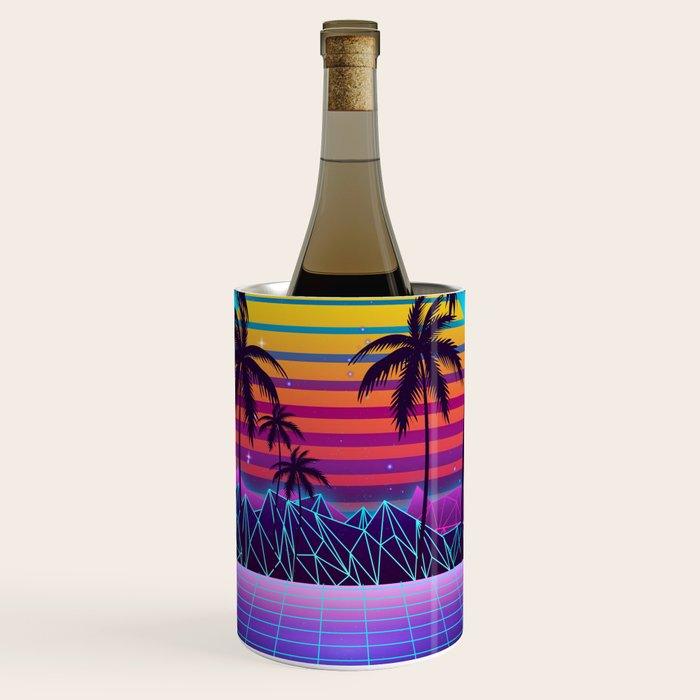 Radiant Sunset Synthwave Wine Chiller Gallery Image 1