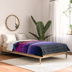 Radiant Sunset Synthwave Comforter Gallery Image 2