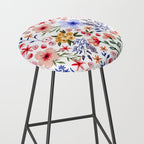 Simple colorful flowery meadow Stool Gallery Image 2