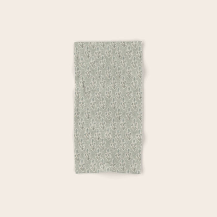 Indian Paintbrush - dusty light blue Bath Towel Gallery Image 1
