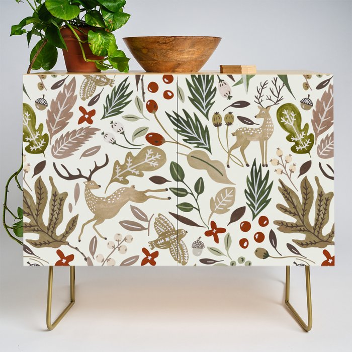 Christmas in the wild nature Credenza Gallery Image 1