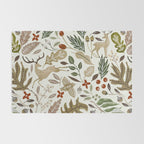 Christmas in the wild nature Rug Gallery Image 2