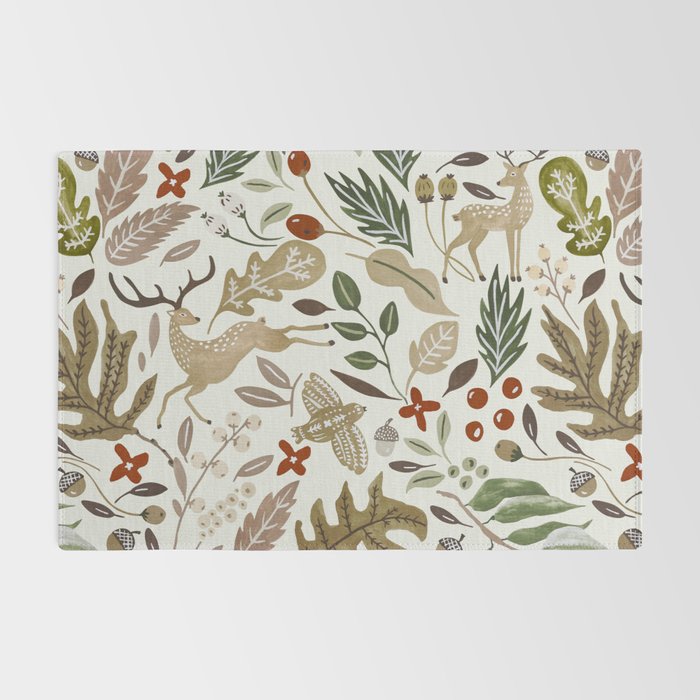 Christmas in the wild nature Rug Gallery Image 2