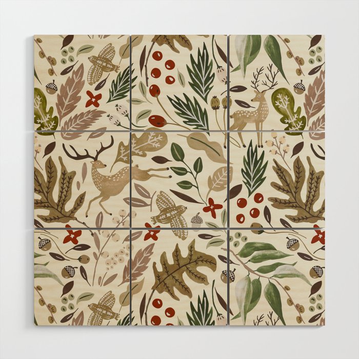 Christmas in the wild nature Wood Wall Art Gallery Image 1