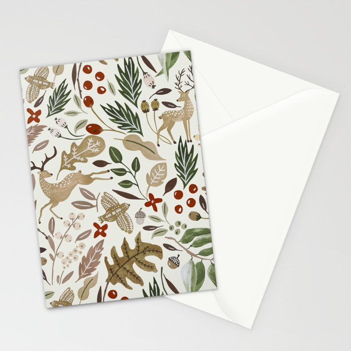 Christmas in the wild nature Stationery Card Gallery Image 2