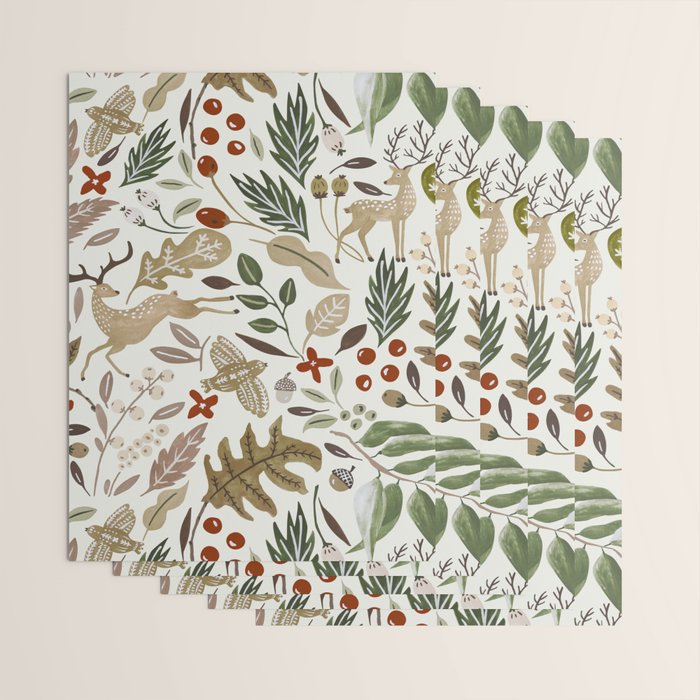 Christmas in the wild nature Wrapping Paper Gallery Image 3