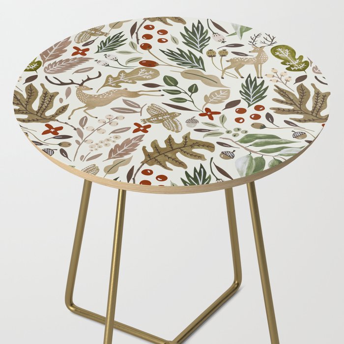 Christmas in the wild nature Side Table Gallery Image 2