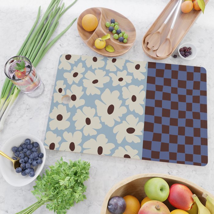 Flowers_checkerboard  Cutting Board Gallery Image 2