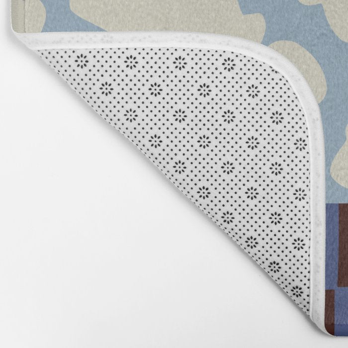 Flowers_checkerboard  Bath Mat Gallery Image 2