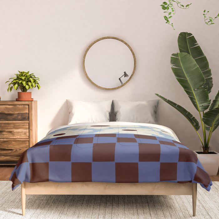Flowers_checkerboard  Comforter Gallery Image 3