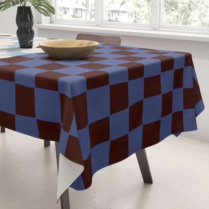 Flowers_checkerboard  Tablecloth Gallery Image 3