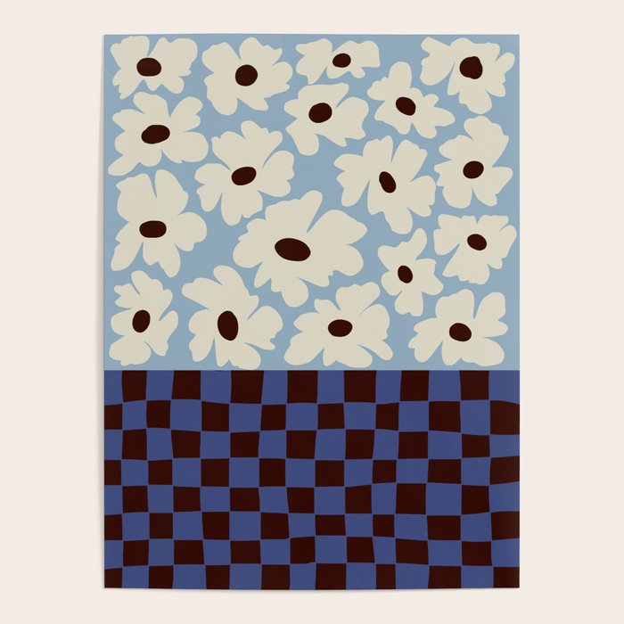 Flowers_checkerboard  Poster Gallery Image 4