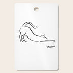 Pablo Picasso Cat Artwork Shirt, Kitten Sketch Reproduction Cutting Board Gallery Image 1